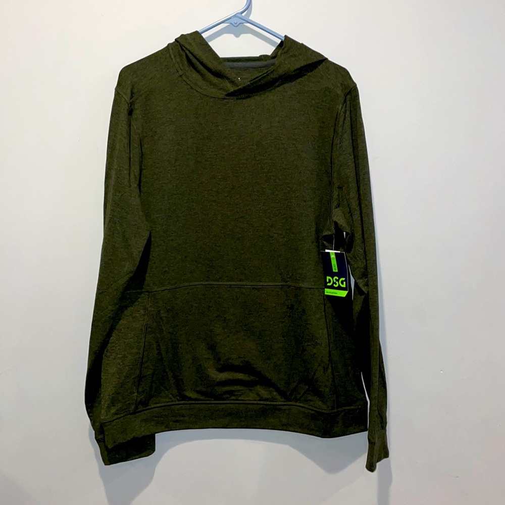 Men’s DSG 365 pullover hoodie size medium pure black/forest night color